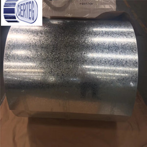 Bobina <span class=keywords><strong>GI</strong></span> de lentejuelas regulares <span class=keywords><strong>ASTM</strong></span> <span class=keywords><strong>A653</strong></span> de alta calidad para láminas para techos de 1250mm de ancho - Product Image 2