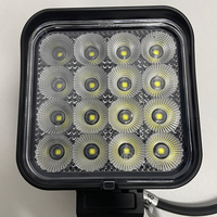 Projecteur de travail LED carré 48W 4320LM 3 et 4 pouces IP68 pour la construction, vente en gros personnalisée