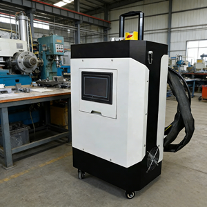 Machine de nettoyage au laser pulsé refroidie par air 100W 200W 300W 500W pour le décapage de la peinture, de la rouille et la décontamination des surfaces en bois, murs et pierres - Product Image 2