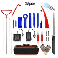 Kit d'urgence routier pour serrurier automobile de 26 pièces – Ensemble essentiel de crochets de serrure pour voiture