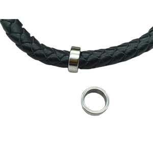 Bán Buôn Lớn Lỗ Tròn 8Mm Đẹp Bạc Di Chuyển Trượt Spacer Hạt Cho Bolo Vòng Đeo Tay Bằng Da <span class=keywords><strong>Charms</strong></span> - Product Image 1