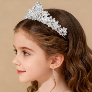 Princesse cristal strass diadème bandeau pour enfants anniversaire <span class=keywords><strong>Communion</strong></span> bébé douche fête couronne - Product Image 3