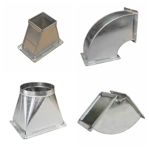 Tabung untuk 304 bergelombang ventilasi saluran khusus <span class=keywords><strong>HVac</strong></span> pengkondisian rokok galvanis PipeTDC udara persegi panjang/TDF Duct flensa - Product Image 4