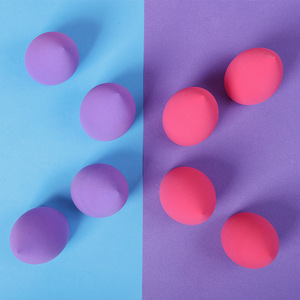 Éponge de maquillage écologique personnalisée avec logo de marque privée, sans latex, utilisable à sec et sous l'eau, éponge de beauté multicolores, œufs de beauté - Product Image 4