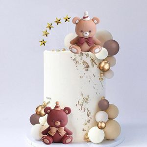 Adornos para Pasteles de Osito Marrón, Decoración para Baby Shower, Cumpleaños, Regalos de <span class=keywords><strong>San</strong></span> Valentín - Product Image 2