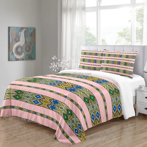 European Ethiopian Traditional Design <strong>Moroccan</strong> Style <strong>Bedding</strong> Full Set 3D Printed <strong>Bedding</strong> Set Duvet Cover Set with Pillowcase - Product Image 2