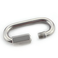Mousqueton pivotant en aluminium à finition unie pour la randonnée, l'escalade, les sacs, les crochets métalliques, les anneaux en D pour le camping, les anneaux triangulaires