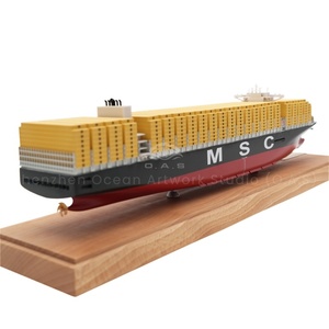 Tùy chỉnh thực hiện 45cm MSC thủ công handmade mô hình tàu chở hàng quy mô 1:888 Container Mô hình tàu cho vận chuyển Quà Tặng - Product Image 3