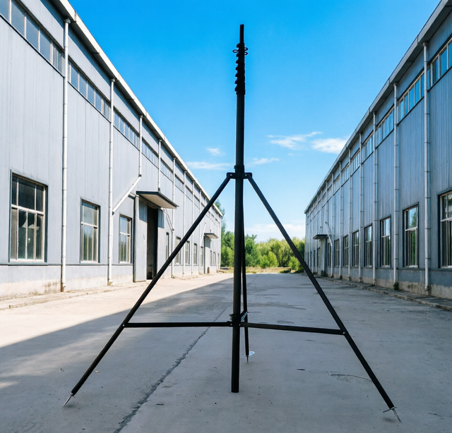 Man-portable Quick Set-up 10m 15m 18m 20m Carbon Fiber Telescopic Aerial Survey Camera Mast Tripod Antenna Pole