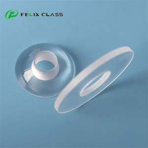 FELIX Fabricant de lentilles sphériques en verre optique de silice fondue/saphir sur mesure, fenêtres de protection plates avec trou percé - Product Image 4