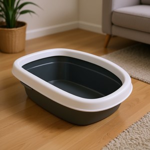 Bandeja Sanitaria para Gatos Carlo 1, 31 x 14 x 43 cm, Gris Claro, Gris Oscuro - Product Image 3