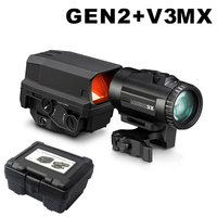 5D Era Tactical Optics Gen II Aluminum Waterproof Holographic Red Dot Sight Magnifier for Hunting Dynamic Close Quarters Full