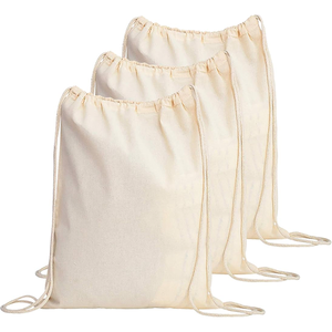 Sac à cordon en toile durable, production personnalisée pour la vente au détail de la mode et l'utilisation utilitaire - Product Image 2