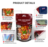 Fabrikant Doypack Sachet Gedrukte Op Maat Herbruikbare Staande Pouch Mylar Zak Voedselverpakkingszakken