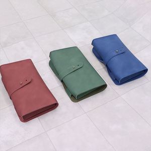 Sac de rangement pour câbles, organiseur de voyage pour cordons, étui enrouleur en cuir PU, pochette de rangement pour câbles - Product Image 1