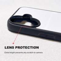 Coque de téléphone 2D par sublimation, coque vierge imprimable par transfert thermique pour iPhone 17 avec protection d'appareil photo, protection antidérapante en TPU