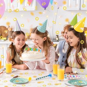 Décor de table en papier Boho Sun Confetti Glitter Muted Sun Scatter, style rétro bohème, fournitures de fête pour baby shower et <span class=keywords><strong>anniversaire</strong></span> - Product Image 3