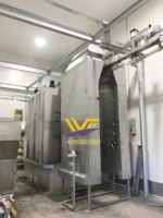 Ligne de traitement du bétail pour abattoir de porcs, machine à épiler les porcs, pompe à moteur automatique en acier inoxydable 304