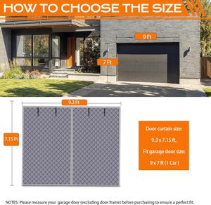 Tenda Termoisolante Grigia Best Seller per Porta del Garage, Tenda Anti-Zanzare per Porta del Garage - Product Image 3