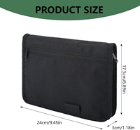 Organisateur de documents de voiture personnalisé, sac de rangement pour boîte à gants, porte-cartes de immatriculation, d'assurance et de permis de conduire, multi-poches