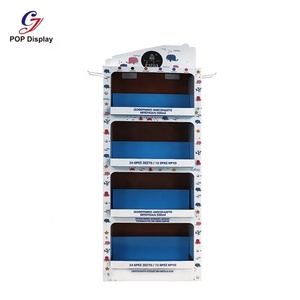 Thiết kế mới bán buôn quảng cáo hiển thị các tông đứng carton sóng Khay giấy cốc cốc bán lẻ bán siêu thị - Product Image 3