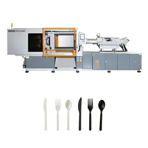 OUCO 110T High Speed Hydraulic Servo Disposable Plastic Takeaway Tableware Horizontal Injection Molding Machine