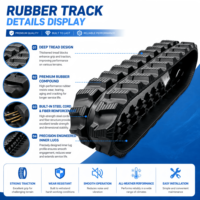 Rubber track mini excavator skid steer loader CTL 350*56*86 400*72.5*74W 400*72.5*76 450*83.5*70 450*86*52 4508652 450*86*55