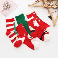 Nouveautés en gros : Chaussettes en coton personnalisées de haute qualité, colorées, pour bébés et enfants, chaussettes de Noël pour garçons et filles