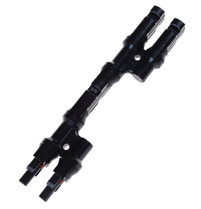 <span class=keywords><strong>Conector</strong></span> Solar <span class=keywords><strong>Tipo</strong></span> T de <span class=keywords><strong>2</strong></span> a 1, Impermeable IP67, DC1000V, Certificado, 30A, Cobre, para Paneles Solares - Product Image 2