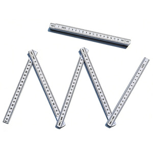 Règle pliable de 1 mètre, outil de mesure en plastique à 5 plis avec fibre de verre renforcée et échelle gravée au laser pour une utilisation de précision - Product Image 1