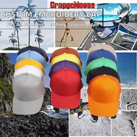 Gorra Trucker Formal de 5 Paneles de Mezclilla Bordada con Impresión Personalizada y Visera de Espuma Premium