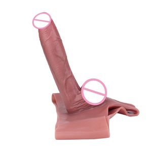 Male Wearable Penis Extender Strapon Hollow <b>Dildo</b> Cock Enlarge Cock Extension Adult Sex Toys for Men Couples Game - Product Image 4
