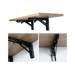 Soportes de Acero Inoxidable Ajustables en Forma de Triángulo para Montaje en Pared, Soportes Metálicos Plegables para Puertas - Product Image 1