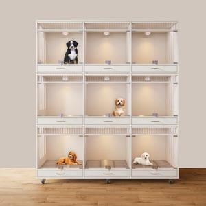 Vente en gros Villa d'intérieur de luxe en bois massif Grande cage pour chien et chat - Product Image 2