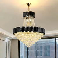 Lustre LED en fer cristal nordique APCITL, dimmable, compatible 220V, garantie 3 ans, installation facile, installation de projet