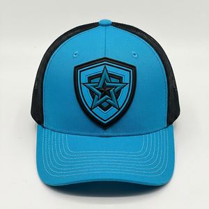Gorra Trucker Personalizada con Parche de Silicona 3D, Gorra de Malla Gris Premium al por Mayor con Logotipo de PVC, Fabricante de Gorras Deportivas para Exteriores - Product Image 3