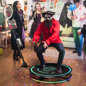 80 100 115 Party Slow Rotating <b>Camera</b> 360 Degree Photo Booth Machine Automatic Video Smartphone SLR Metal - Product Image 6