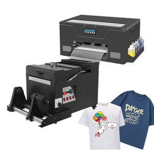 High Speed 30cm Clothes <strong>Inkjet</strong> Industrial Small Pet Film TShirt Textile Printing <strong>Machine</strong> A3 <strong>Flatbed</strong> Printer and Dryer for Dtf
