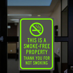 Señal de propiedad libre de humo de alto impacto: mantenga un ambiente limpio y saludable - Product Image 4