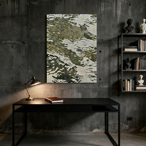Peinture à l'huile abstraite faite à la main, tons verts mats, toile texturée, <span class=keywords><strong>art</strong></span> minimaliste Wabi Sabi <span class=keywords><strong>pour</strong></span> <span class=keywords><strong>galerie</strong></span> - Product Image 3