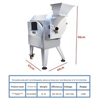 Fabrieks prijs commerciële automatische aardappel & wortel groente fruit snij- en dobbelmachine motor roestvrij staal multi-voltage