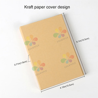 Boîte à bloc-notes autocollante de bureau multifonctionnelle en papier kraft Cahier de notes autocollantes Impression de logo personnalisé Mignon pour une utilisation scolaire directe