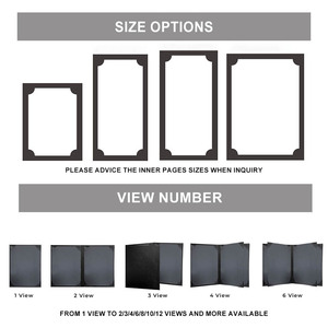 A4 A4 Kích Thước Tùy Chỉnh <span class=keywords><strong>Menu</strong></span> Da Bìa Chủ Góc Lý Tưởng Cho Nhà Hàng Thanh Đơn Thư Mục - Product Image 3