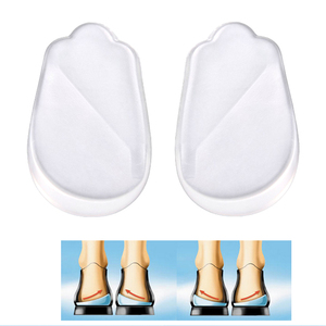 Solette in Gel Mediali e Laterali con Cuneo per <span class=keywords><strong>Tallone</strong></span> - Inserti Adesivi Correttivi per Scarpe per Aiutare l'Allineamento del Piede e il <span class=keywords><strong>Dolore</strong></span> al Ginocchio HA00406 - Product Image 1