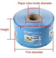 Matériaux d'emballage alimentaire flexibles en film plastique laminé imprimé sur mesure, thermoscellable, en rouleau, pour l'emballage automatique