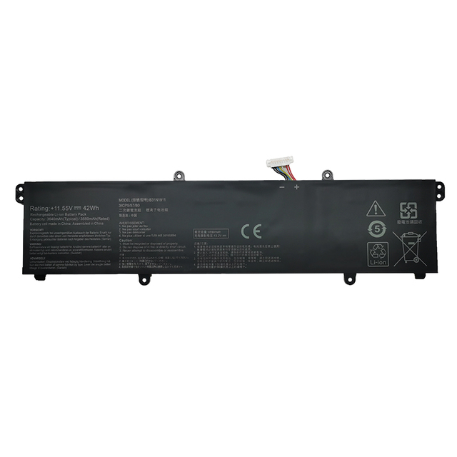 B31N1911 42Wh Notebook Battery Replacement for ASUS ADOL I4FQC V4050F V4050E X421DA X421JQ C31N1911 Laptop Battery