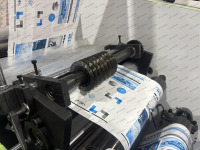 Machine d'impression flexographique rouleau à rouleau pour film rétractable PVC, sacs en papier et étiquettes, avec four UV 5 LED et presse flexo pour autocollants