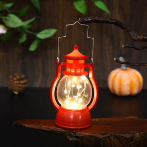 Acrylic Retro Pony đèn lồng Nhỏ Xách Tay Led gió đèn trong Snowman hình dạng cho trang trí nội thất bên Duplex LED Battery Powered - Product Image 4
