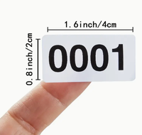 0001- 1000 Rouleaux d'étiquettes numérotées pour inventaire, autocollants numérotés en continu pour l'organisation du stockage
