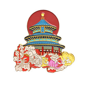 Custom 3D China City Shaped Refrigerator Magnets Personalized Soft Enamel Travel Souvenirs <b>Metal</b> Relief Craft - Product Image 6